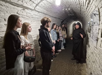 Екскурсія студентів кафедри маркетингу «Таємничими підземеллями Василіанського монастиря»